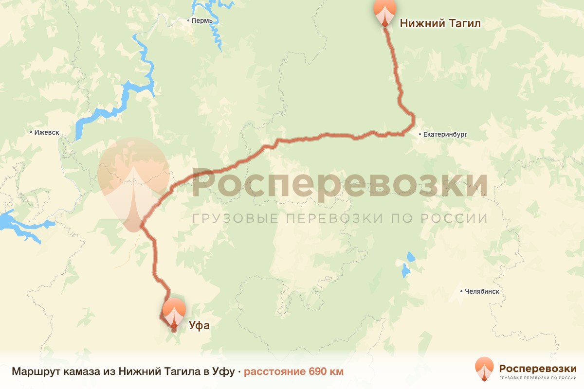 Камаз Нижний Тагил Уфа