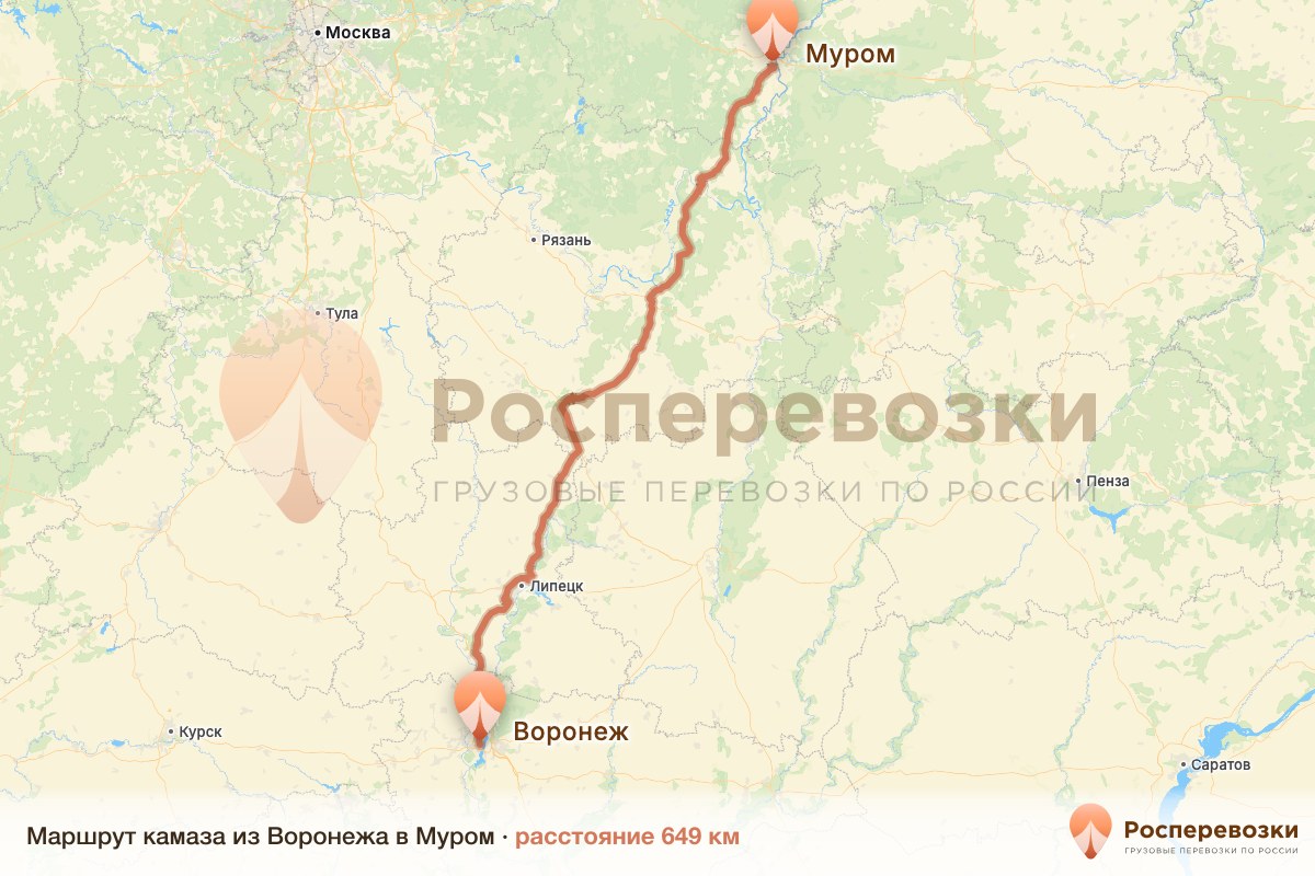 Камаз Воронеж Муром