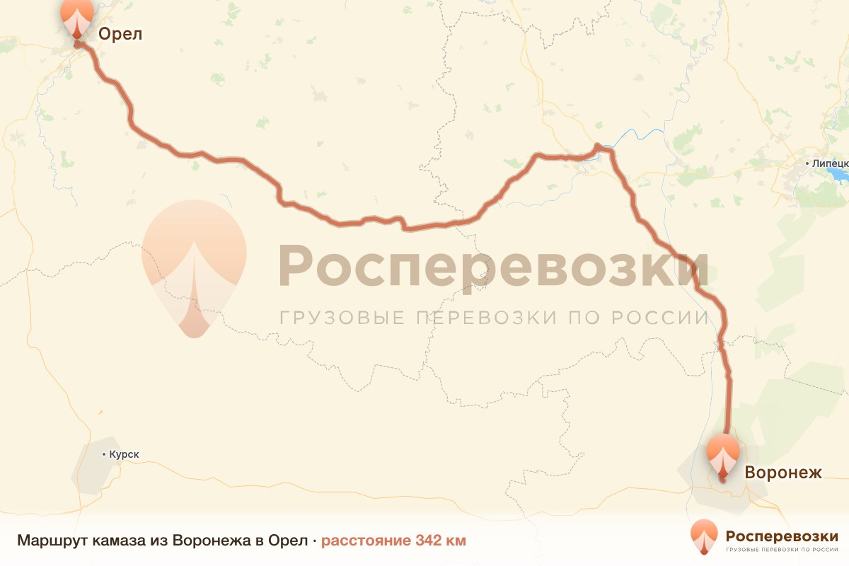 Камаз Воронеж Орел