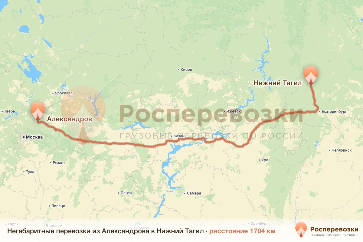 Негабарит Александров Нижний Тагил