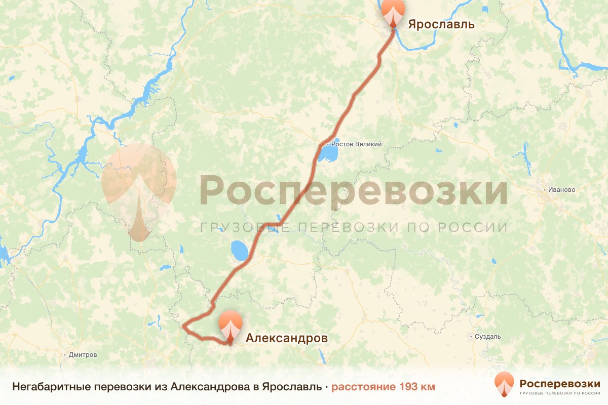 Негабарит Александров Ярославль