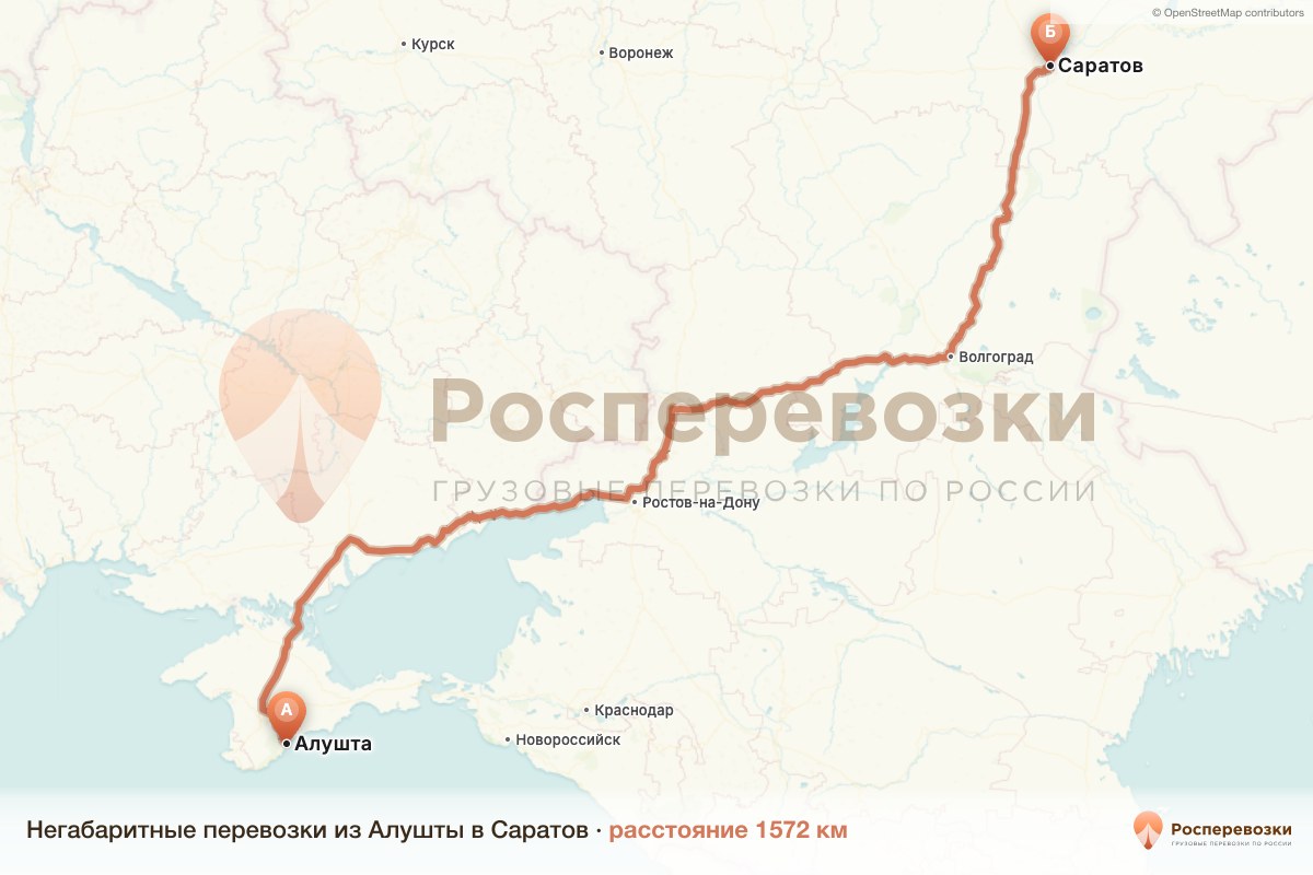 Негабарит Алушта Саратов