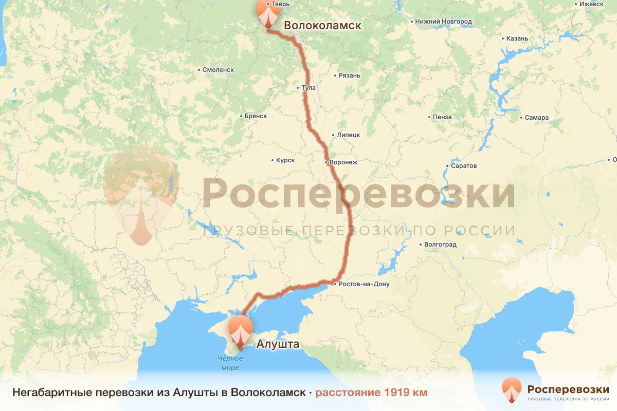 Негабарит Алушта Волоколамск