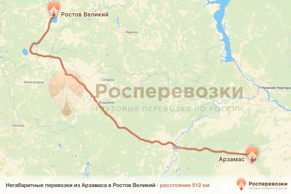 Негабарит Арзамас Ростов