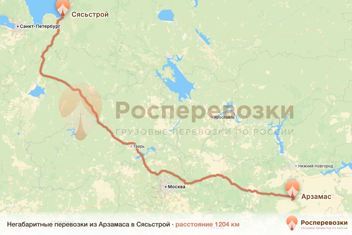 Негабарит Арзамас Сясьстрой