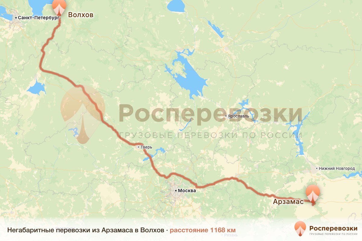 Негабарит Арзамас Волхов