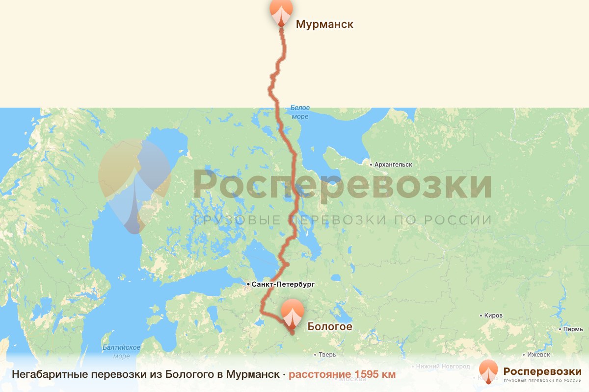 Негабарит Бологое Мурманск