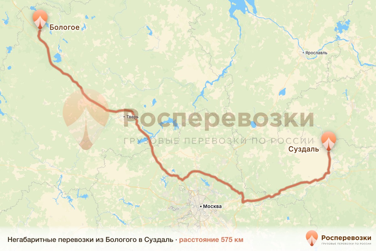 Негабарит Бологое Суздаль