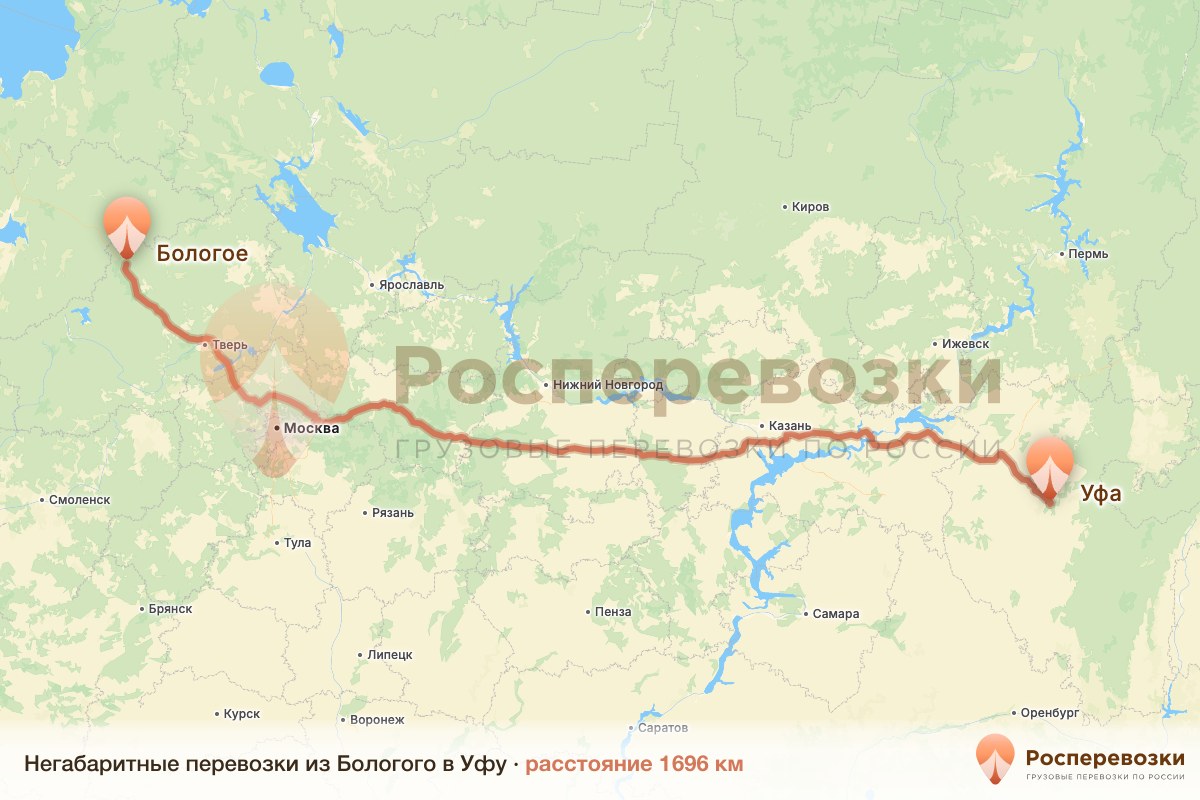 Негабарит Бологое Уфа