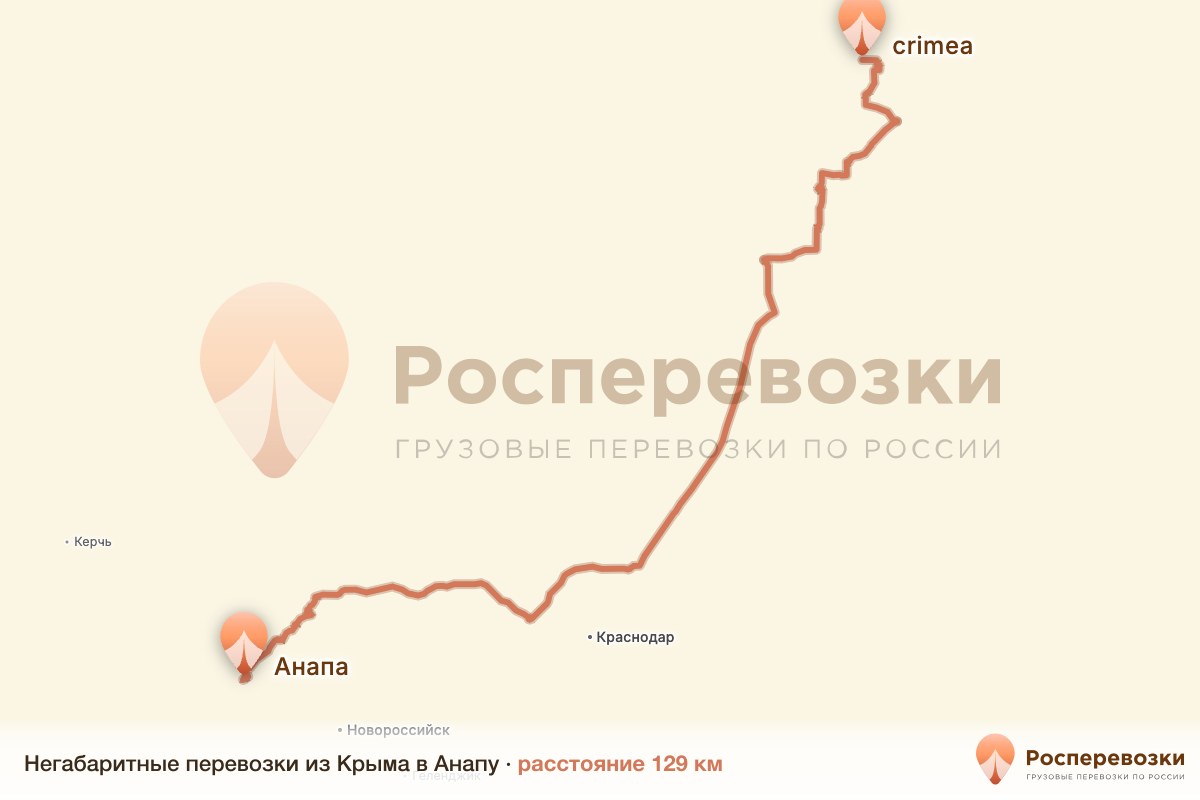 Негабарит Крым Анапа