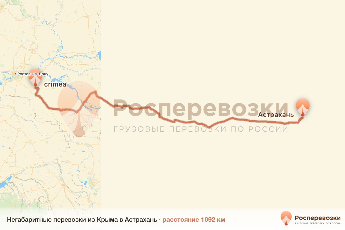 Негабарит Крым Астрахань