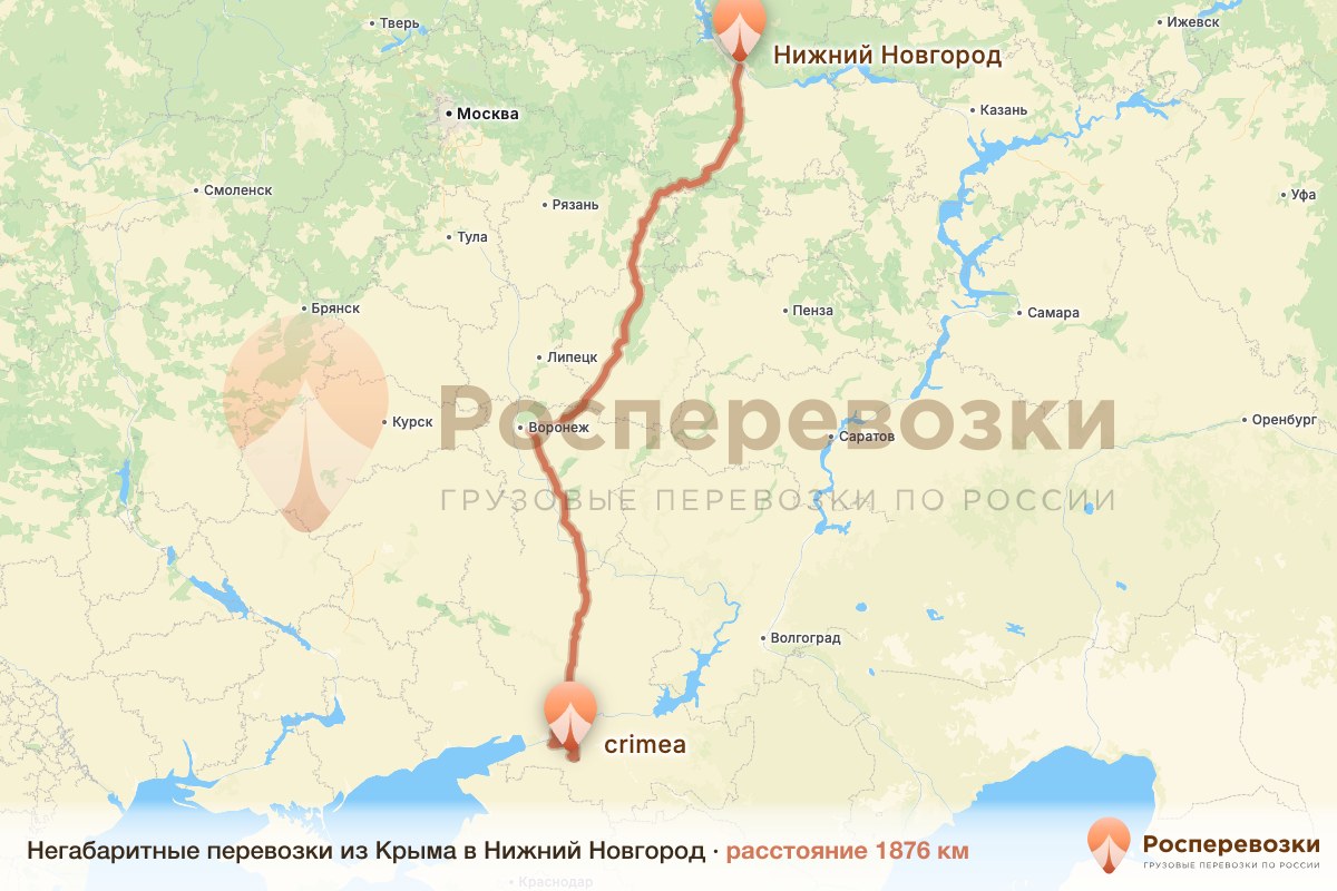 Негабарит Крым Нижний Новгород