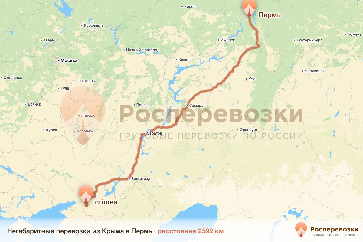 Негабарит Крым Пермь