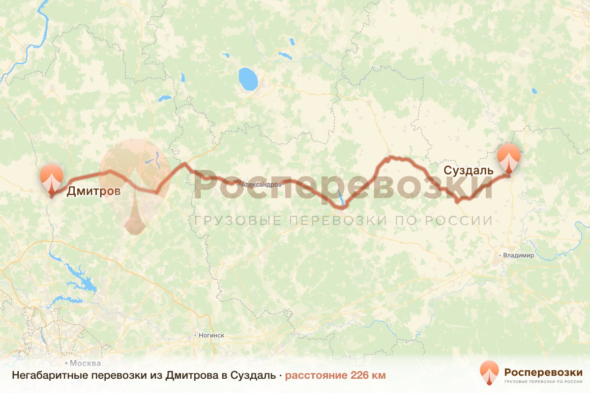 Негабарит Дмитров Суздаль