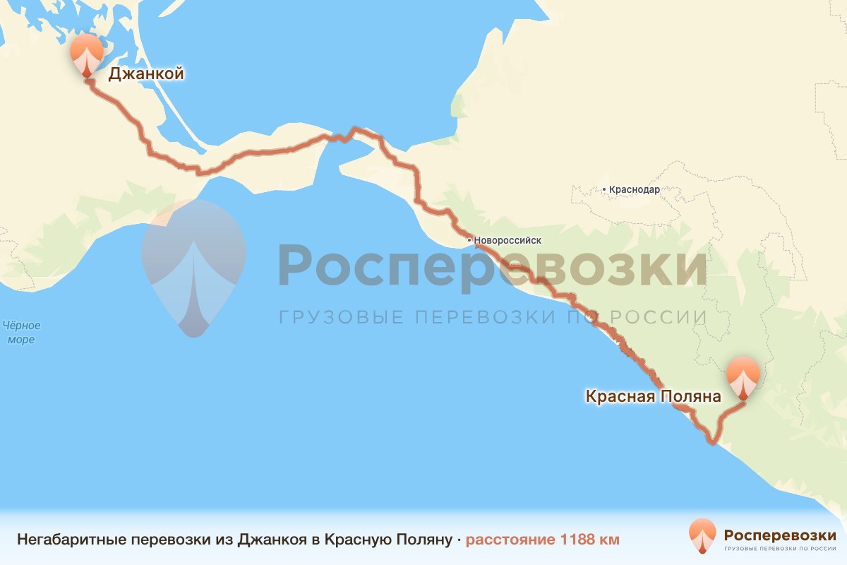 Негабарит Джанкой Красная Поляна