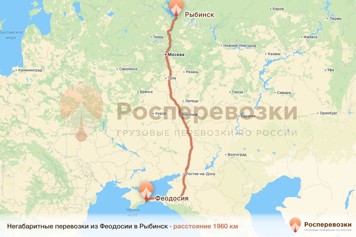 Негабарит Феодосия Рыбинск