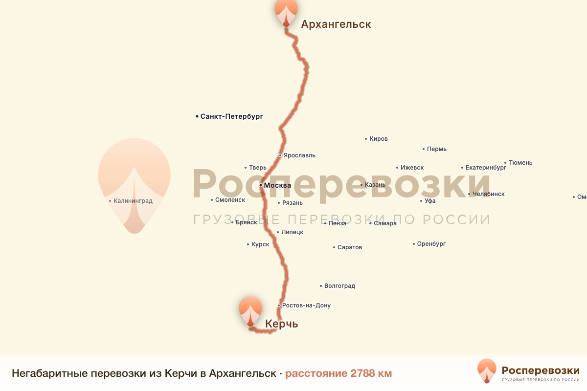 Негабарит Керчь Архангельск