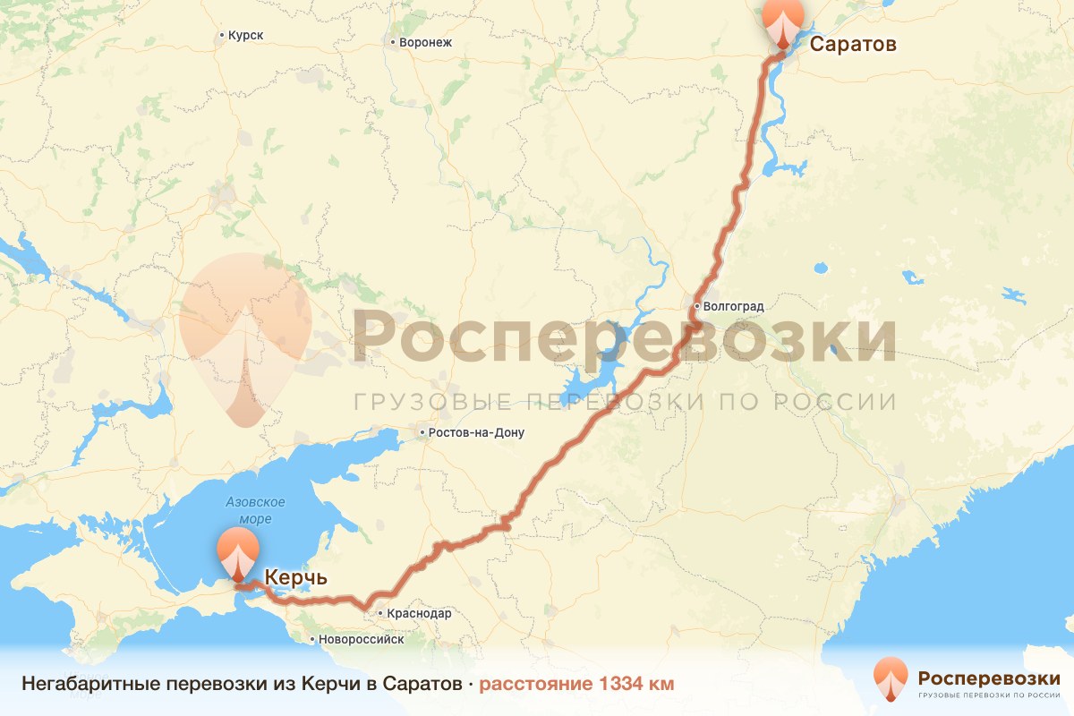 Негабарит Керчь Саратов