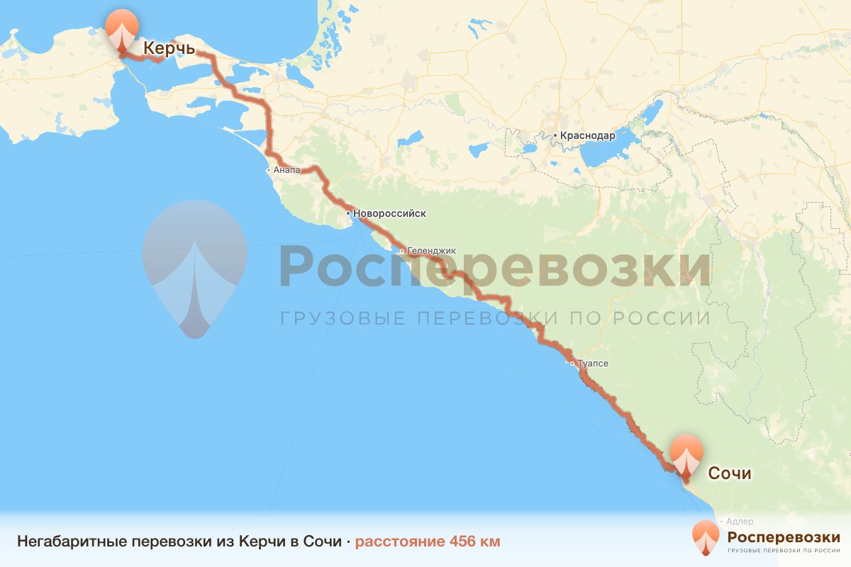 Негабарит Керчь Сочи