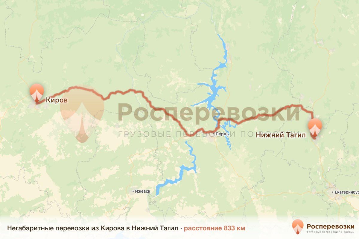 Негабарит Киров Нижний Тагил