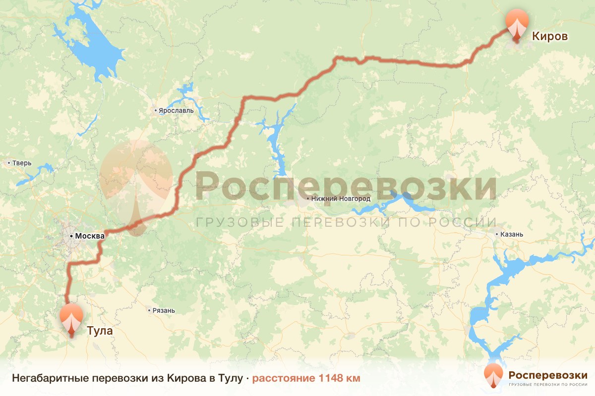 Негабарит Киров Тула