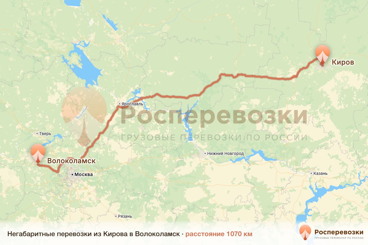 Негабарит Киров Волоколамск