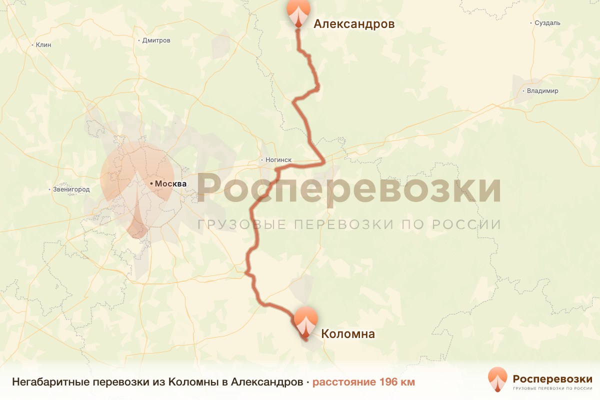 Негабарит Коломна Александров