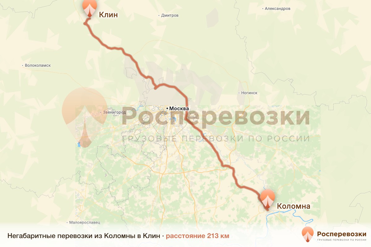 Негабарит Коломна Клин