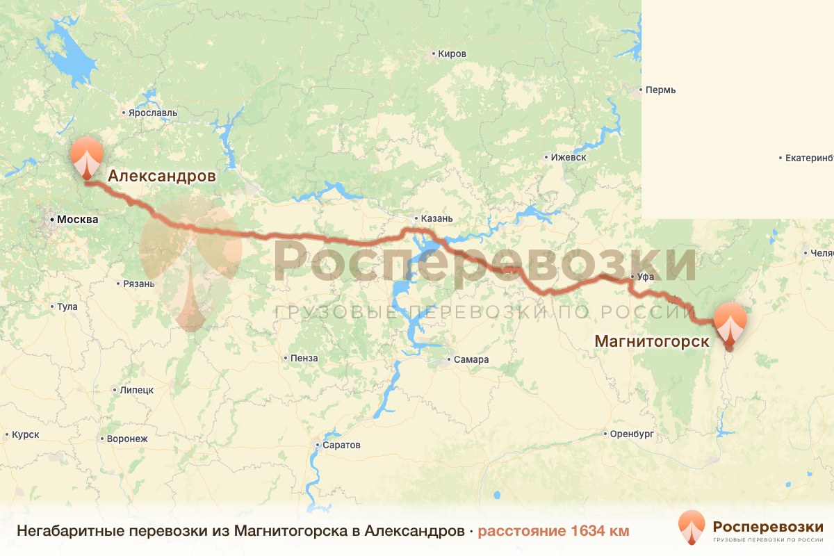 Негабарит Магнитогорск Александров