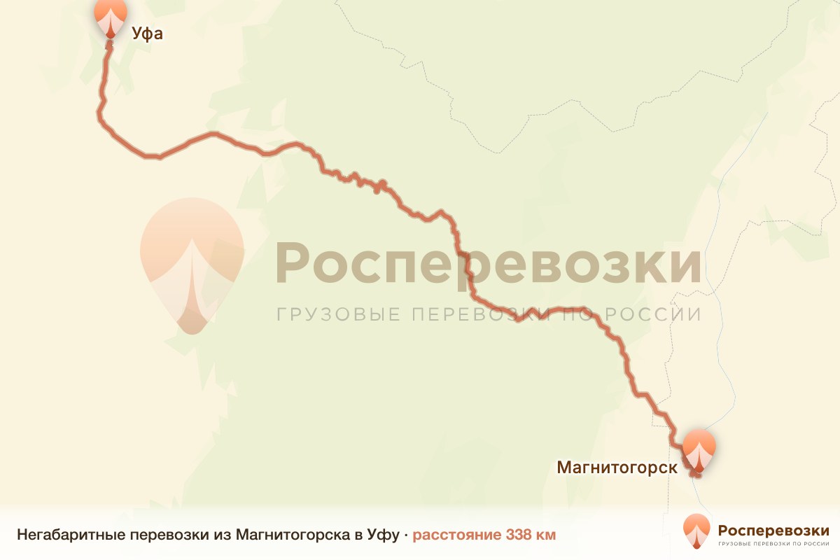Негабарит Магнитогорск Уфа
