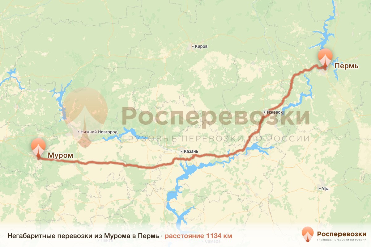 Негабарит Муром Пермь