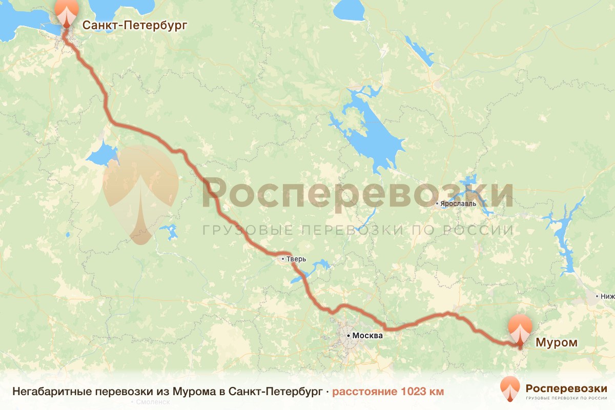 Негабарит Муром Санкт-Петербург