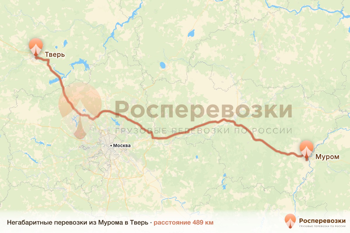 Негабарит Муром Тверь