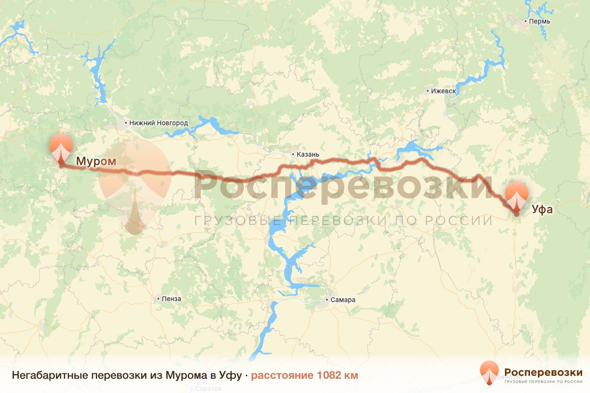 Негабарит Муром Уфа