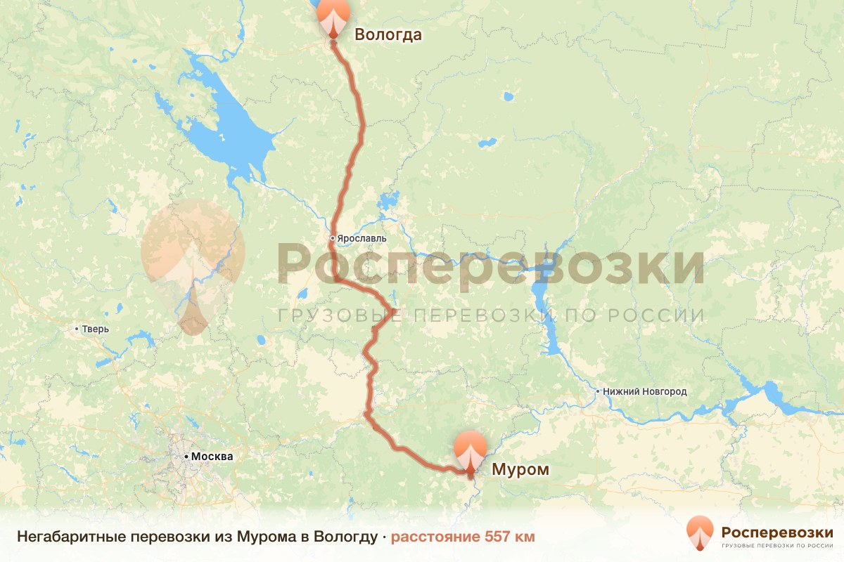 Негабарит Муром Вологда