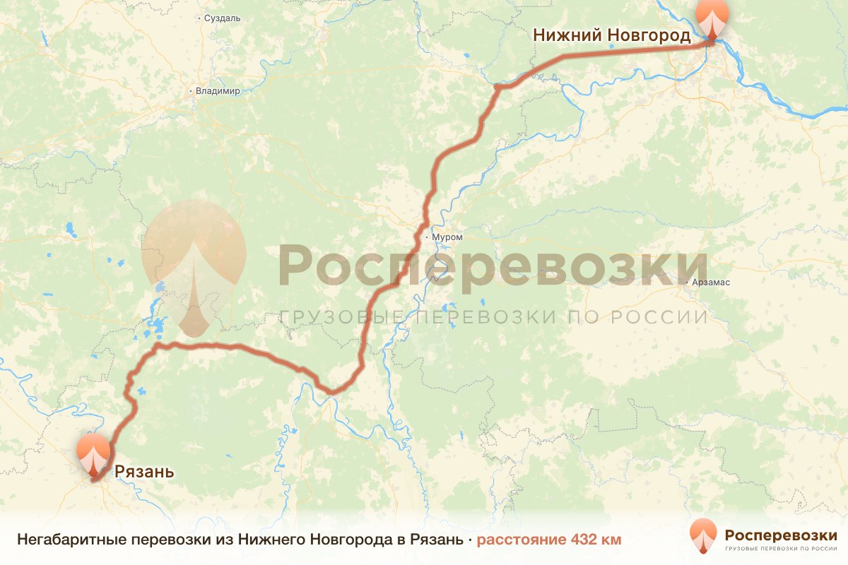 Негабарит Нижний Новгород Рязань