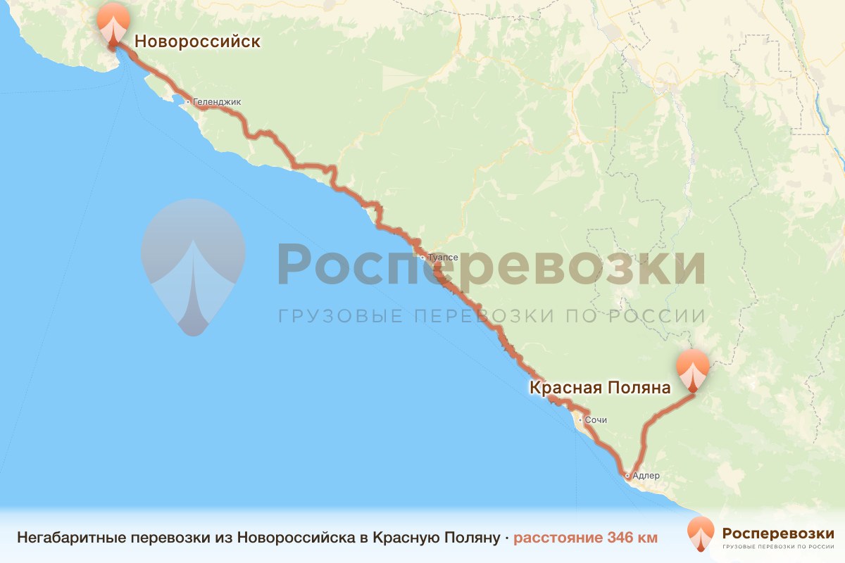 Негабарит Новороссийск Красная Поляна