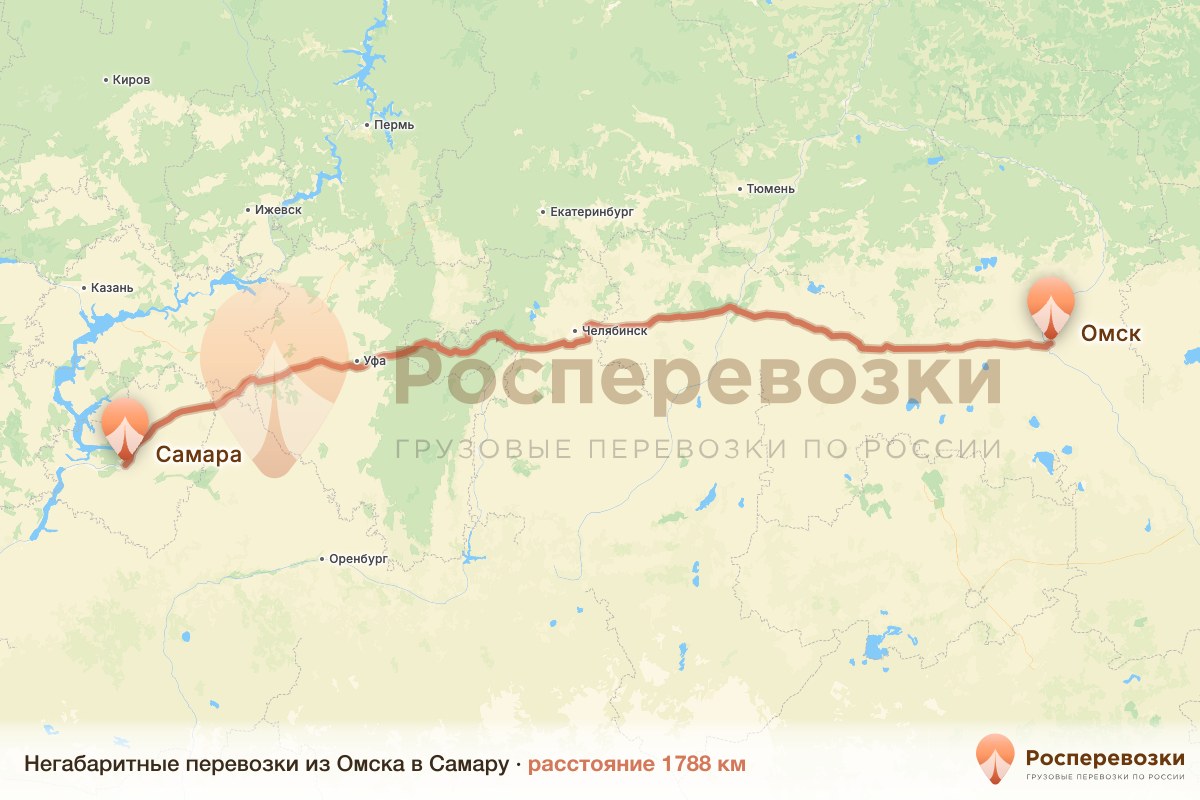 Негабарит Омск Самара