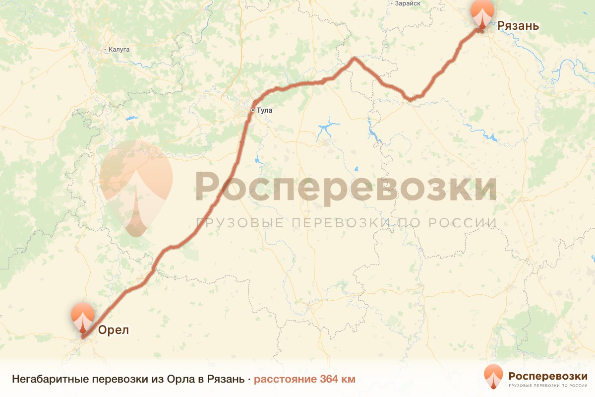 Негабарит Орел Рязань