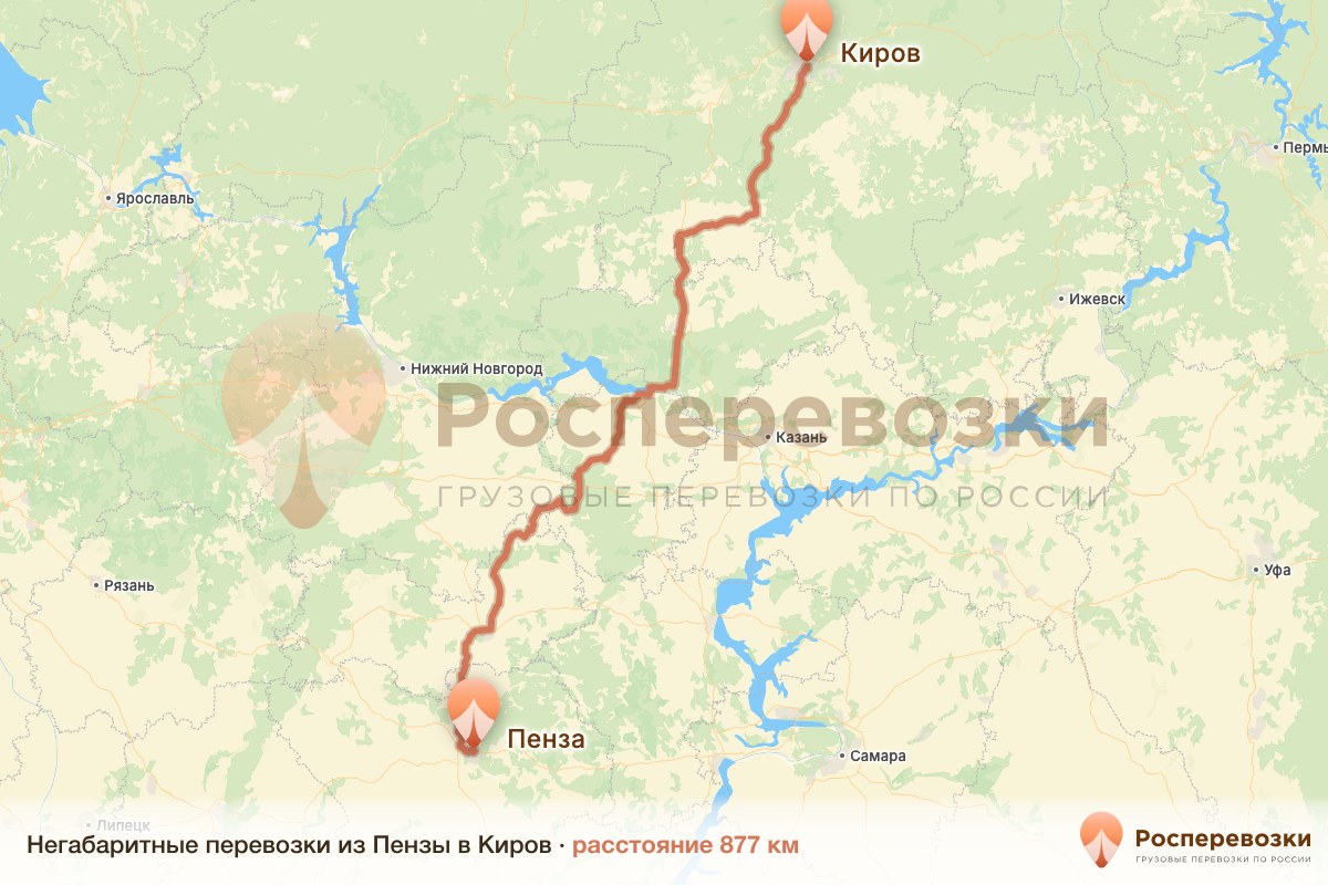 Негабарит Пенза Киров
