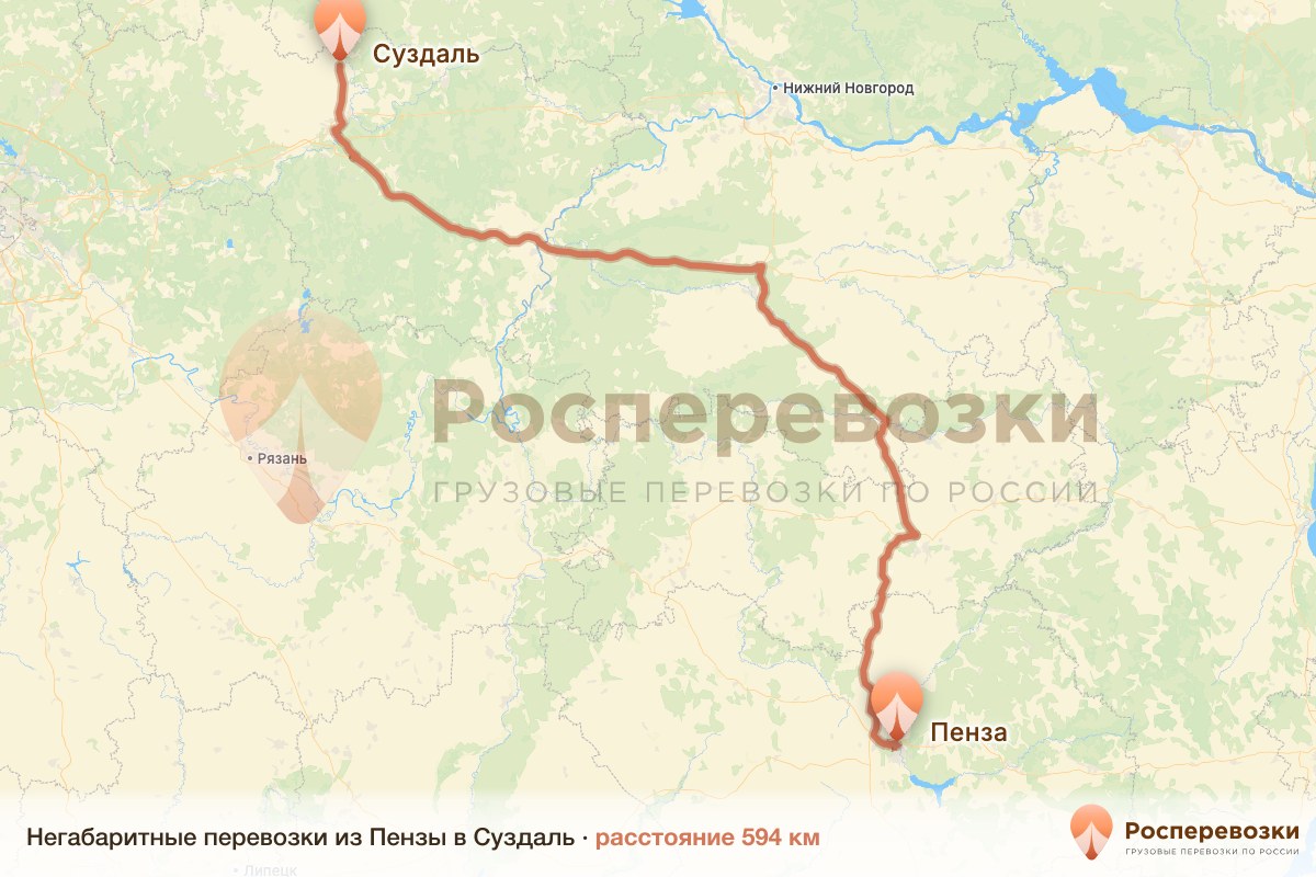 Негабарит Пенза Суздаль