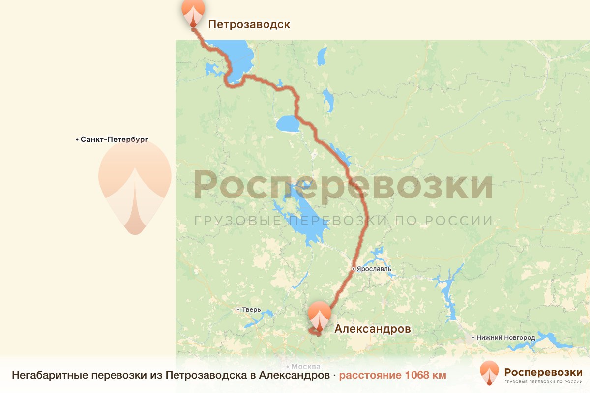 Негабарит Петрозаводск Александров