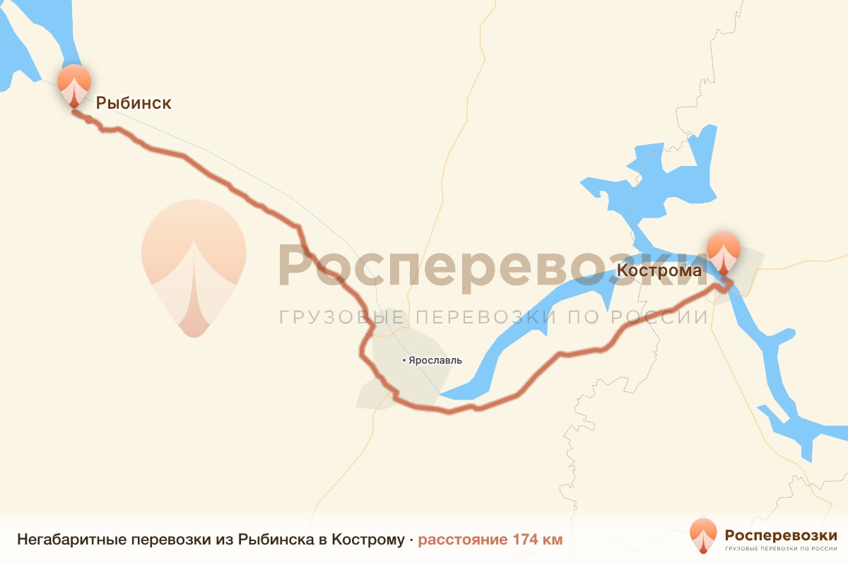 Негабарит Рыбинск Кострома