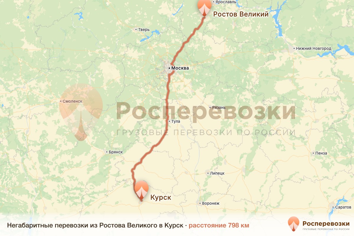 Негабарит Ростов Курск