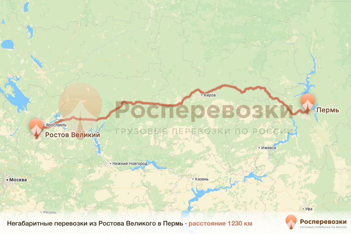 Негабарит Ростов Пермь