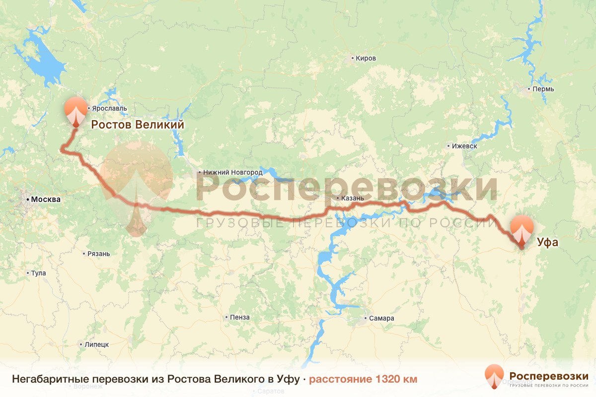 Негабарит Ростов Уфа