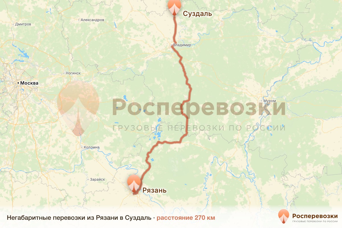 Негабарит Рязань Суздаль