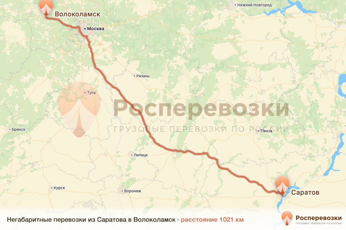 Негабарит Саратов Волоколамск