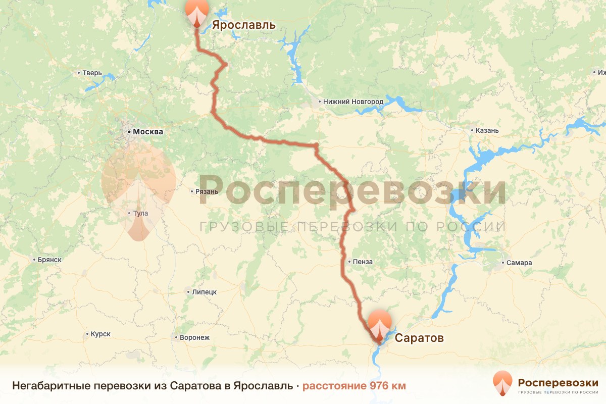 Негабарит Саратов Ярославль
