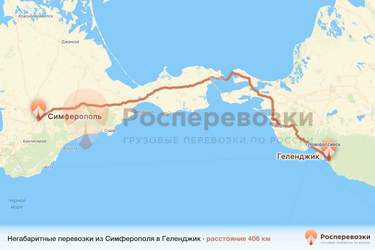 Негабарит Симферополь Геленджик